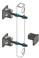 Montageset instelbaar draaipunt M20