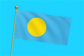 Vlag Palau 300x450 cm