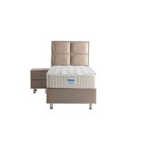 Opberg Boxspring Magnum Beige-Cream (Optie nachtkastje: 1X Nachtkastje) Beige/Cream