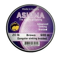 Ashima Gangster Sinking Braided 20 LB | 600M | gevlochten  lijn Dark Grey