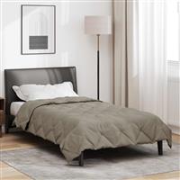 vidaXL Vol jaar dekbed Lichtgrijs 155 x 220 cm Microfiber
