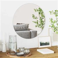 vidaXL Wandspiegel Rond Ø 50 cm gehard glas