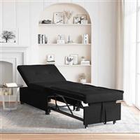 vidaXL Uittrekbare Sofa Bed Zwart 194 x 50 x 82 cm Multiplex