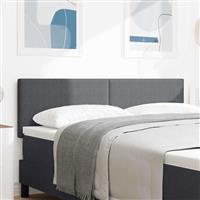 vidaXL Hoofdbord met hoofdeinde Donkergrijs 160 cm Nep Leer