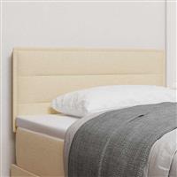 vidaXL Hoofdbord met hoofdeinde Crème 100 cm Nep Leer