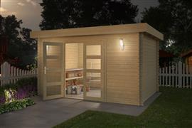 Blokhut Mikkel 380x275 Onbehandeld vuren