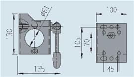 AL-KO Neuswielklem Vastzetknevel Klapbaar 60mm