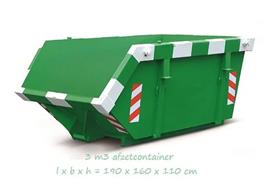 Goedkoop 3 m³ container Tuin/groenafval huren