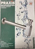 - Praxis Bekersifon Vierkant Chroom