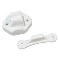 Deurvanger 2-delig Beweegbaar Wit 9mm