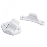 Deurvanger 2-delig Beweegbaar Wit 3mm