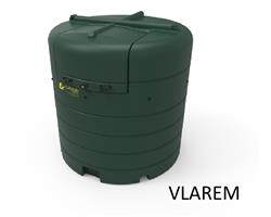 Dieseltank Carbery Vlarem premium 2.500 ltr verticaal