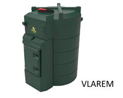 Dieseltank Carbery Vlarem premium 3.000 ltr verticaal