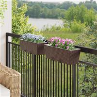 vidaXL Reling 2 pcs 50 x 17 x 17 cm Metaal