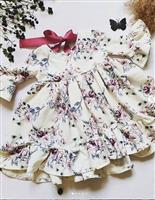 Tricot Jurk Magic Flower Peony 104/110