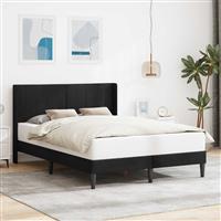 vidaXL Bedframe met hoofdeinde Zwart 120 x 200 cm Fluweel