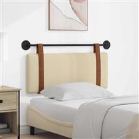 vidaXL Hangend Hoofdeinde Effen Crème 100 x 40 cm Bewerkt hout