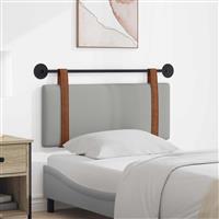 vidaXL Hangend Hoofdeinde Effen Wolkengrijs 100 x 40 cm Bewerkt hout