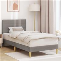 vidaXL Bedframe met hoofdeinde Taupe 80 x 200 cm Stof