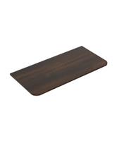 Topblad Wiesbaden Sulora 80x48 cm Afgeronde Hoeken Walnoot