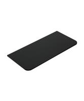 Topblad Wiesbaden Sulora 120x48 cm Afgeronde Hoeken Mat Zwart