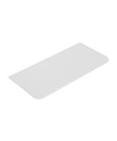 Topblad Wiesbaden Novira 120x48 cm Afgeronde Hoeken Mat Wit