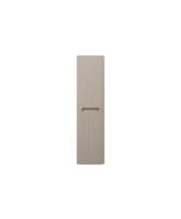 Kolomkast Wiesbaden Sulora 160x40x35 cm Afgeronde Hoeken Geribbeld Mat Beige