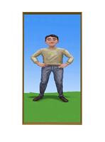 120x40x9cm Lachspiegelset (Bruin/Zwart)* (kjh51)