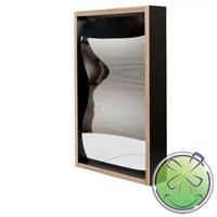 60x38cm Lachspiegel bruin/zwart Bol Lengte (KJH45)