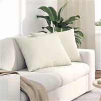 vidaXL Sofa Kussens 2 stuks Crème 70 x 50 cm Cordstof