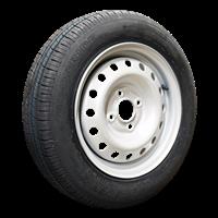 Goodride Luchtband + wiel 165 R13C ST290 M+S + 4½Jx13H2 ET30 57/100/4 96/94 N staal grijs