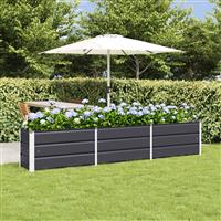 vidaXL Plantenbak Antraciet 240 x 40 x 45 cm Staal