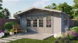 Blokhut - Tuinhuis Newcastle | 58 mm | vuren 