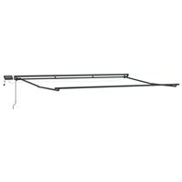 vidaXL Handmatige Luifelhouder met LEDs Antraciet 4,5 × 3,5 m