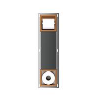 Toiletrolhouder Zonder Klep en Reserverolhouder Inbouw Wiesbaden Rocko Geborsteld Brons Koper