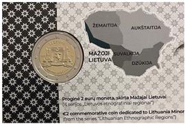 Litouwen 2 Euro 2025 Klein Litouwen Coincard BU