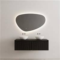 Onderkast Gliss Design Timotheus 120 CM 2 laden Incl Topplaat Black Veneer