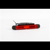 Fristom LED slimline markeerlicht rood beugel 12-24V 50cm kabel