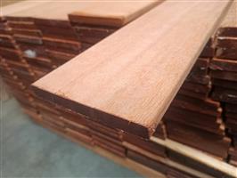 16X145MM 365CM HARD HOUT GESCHAAFD