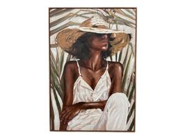 Olieverfschilderij Vrouw met Hoed | 001