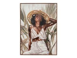 Olieverfschilderij Vrouw met Hoed | 002