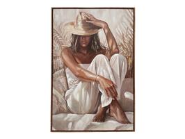 Olieverfschilderij Vrouw met Hoed | 004