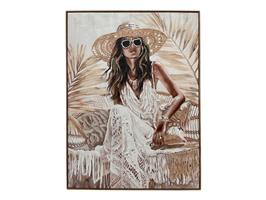 Olieverfschilderij Vrouw met Hoed | 006