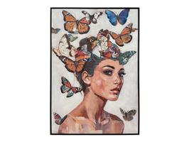 Olieverfschilderij Vrouw met Vlinders | 023