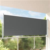 vidaXL Zijkant luifel 100% polyester ijzer staal