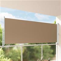 vidaXL Zijkant luifel 100% polyester ijzer staal