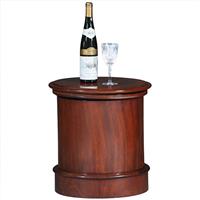 Chique mahonie kamergemak ca. 1835 of bijzettafeltje mét 4 flessen Baron de Hoen Pinot Blanc 1998 (N