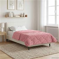 vidaXL Winter Dekbed Roze 155 x 220 cm Microfiber en Teddy fleece