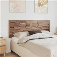 vidaXL Hoofdbord Wandgemonteerd Naturel 160 cm Massief Teakhout