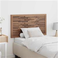 vidaXL Hoofdbord Wandgemonteerd Naturel 100 cm Massief Teakhout